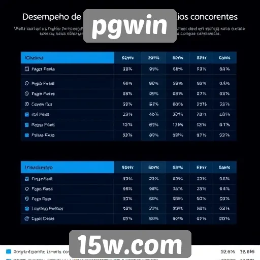 desempenho de pgwin em comparação com concorrentes